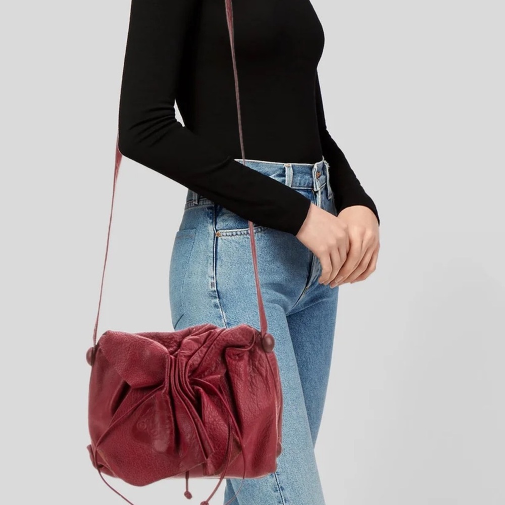 Carlos Falchi Red Leather Women's Bag - Picture 2 of 2